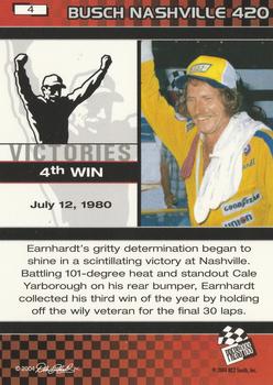 2004 Press Pass Dale Earnhardt The Legacy Victories #4 Dale Earnhardt Back