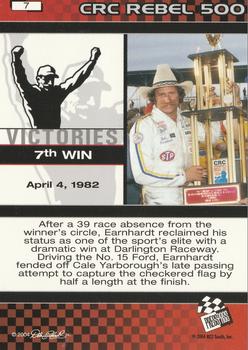2004 Press Pass Dale Earnhardt The Legacy Victories #7 Dale Earnhardt Back