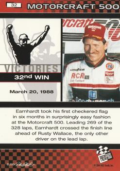 2004 Press Pass Dale Earnhardt The Legacy Victories #32 Dale Earnhardt Back