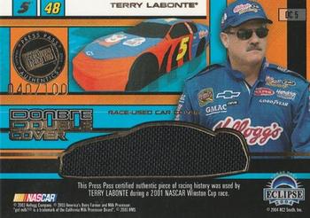 2004 Press Pass Eclipse - Under Cover Double Cover #DC 5 Terry Labonte  / Jimmie Johnson Front