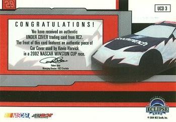2004 Press Pass Eclipse - Under Cover Driver Silver #UCD 3 Kevin Harvick Back