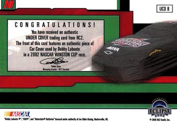 2004 Press Pass Eclipse - Under Cover Driver Silver #UCD 8 Bobby Labonte Back