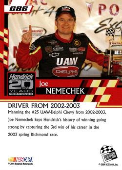 2004 Press Pass Trackside - Golden #G86 Joe Nemechek Back