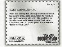 2004 Wheels American Thunder - Post Mark #PM 6 Dale Earnhardt Jr. Back