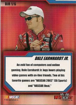 2004 Wheels High Gear - Dale Earnhardt Jr. #DJR 1 Dale Earnhardt Jr. Back