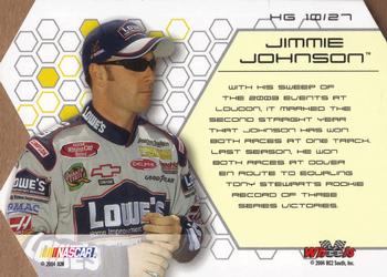 2004 Wheels High Gear - High Groove #HG 10 Jimmie Johnson Back