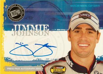 2005 Press Pass - Autographs #NNO Jimmie Johnson Front