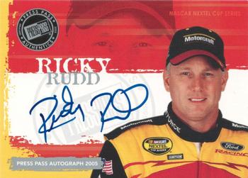 2005 Press Pass - Autographs #NNO Ricky Rudd Front