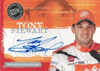2005 Press Pass - Autographs #NNO Tony Stewart Front