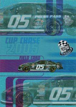 2005 Press Pass - Cup Chase #CCR 18 Field Card Front