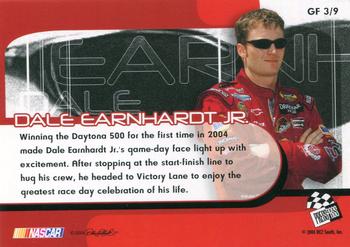 2005 Press Pass - Game Face #GF 3 Dale Earnhardt Jr. Back
