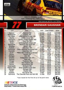 2005 Press Pass - Platinum #P34 Brendan Gaughan Back