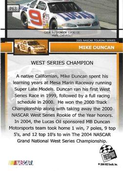 2005 Press Pass - Platinum #P63 Mike Duncan Back