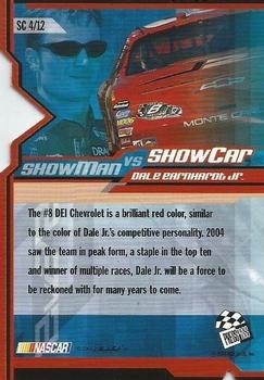2005 Press Pass - Showcar #SC 4 Dale Earnhardt Jr. Back