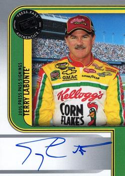 2005 Press Pass - Signings #NNO Terry Labonte Front