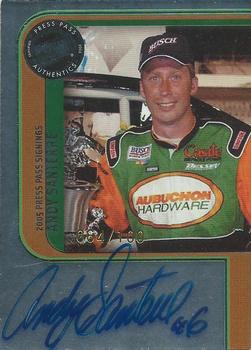 2005 Press Pass - Signings Platinum #NNO Andy Santerre Front