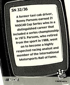 2005 Press Pass - Snapshots #SN 32 Benny Parsons Back