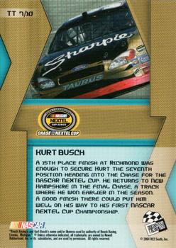 2005 Press Pass - Top Ten #TT 7 Kurt Busch Back