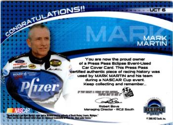 2005 Press Pass Eclipse - Under Cover Teams #UCT 6 Mark Martin Back