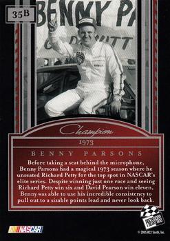 2005 Press Pass Legends - Blue #35B Benny Parsons Back