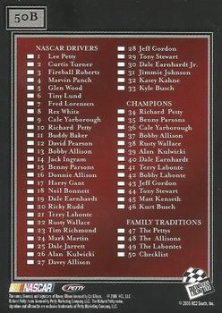2005 Press Pass Legends - Blue #50B Davey Allison / Jeff Gordon / Richard Petty Back
