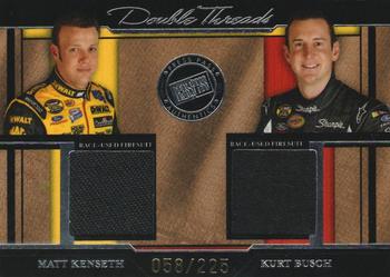 2005 Press Pass Legends - Double Threads Silver #DT/KB Matt Kenseth / Kurt Busch Front