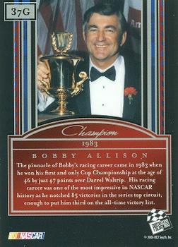 2005 Press Pass Legends - Gold #37G Bobby Allison Back