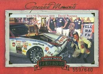 2005 Press Pass Legends - Greatest Moments #GM 3 David Pearson Front
