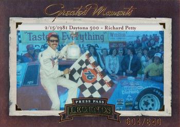 2005 Press Pass Legends - Greatest Moments #GM 4 Richard Petty Front