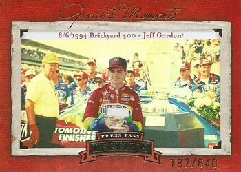 2005 Press Pass Legends - Greatest Moments #GM 12 Jeff Gordon Front