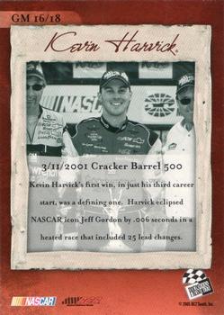 2005 Press Pass Legends - Greatest Moments #GM 16 Kevin Harvick Back