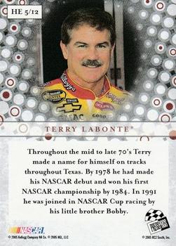 2005 Press Pass Legends - Heritage #HE 5 Terry Labonte Back