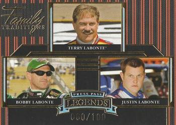 2005 Press Pass Legends - Holofoil #49H Terry Labonte / Bobby Labonte / Justin Labonte Front