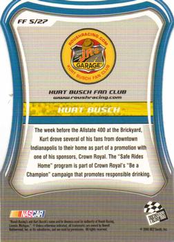 2005 Press Pass Optima - Fan Favorite #FF 5 Kurt Busch Back