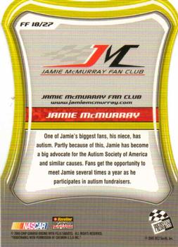 2005 Press Pass Optima - Fan Favorite #FF 18 Jamie McMurray Back