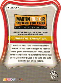 2005 Press Pass Optima - Fan Favorite #FF 25 Martin Truex Jr. Back