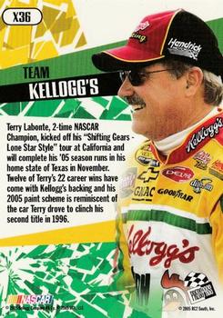 2005 Press Pass Stealth - X-Ray #X36 Terry Labonte Back