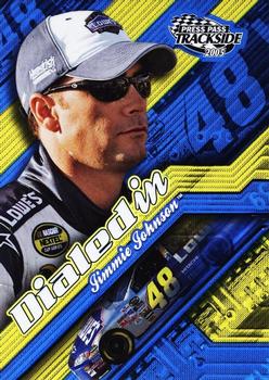 2005 Press Pass Trackside - Dialed In #DI 1 Jimmie Johnson Front