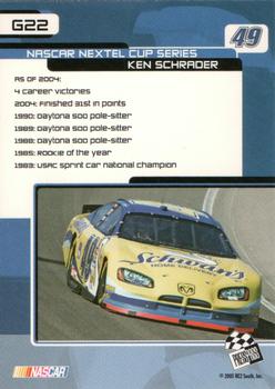 2005 Press Pass Trackside - Golden #G22 Ken Schrader Back