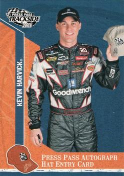 2005 Press Pass Trackside - Press Pass Autograph Hat Entry Card #PPH 10 Kevin Harvick Front