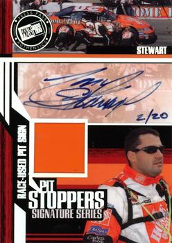 2005 Press Pass Trackside - Pit Stoppers Autographs #PS-TS Tony Stewart Front