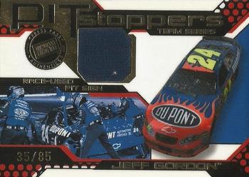 2005 Press Pass Trackside - Pit Stoppers Cars #PST 1 Jeff Gordon Front