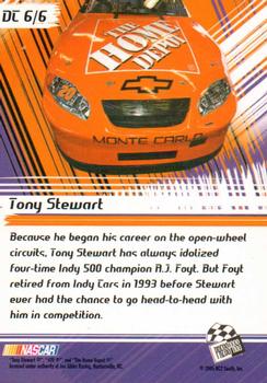 2005 Press Pass VIP - Driver's Choice #DC 6 Tony Stewart Back