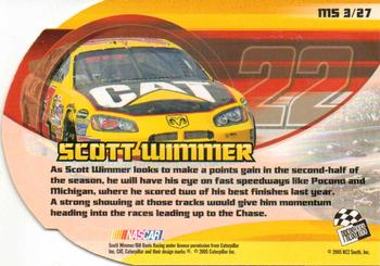 2005 Press Pass VIP - Making the Show #MS 3 Scott Wimmer Back