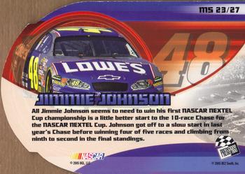 2005 Press Pass VIP - Making the Show #MS 23 Jimmie Johnson Back