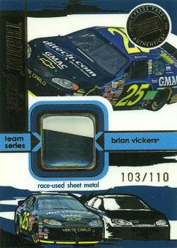 2005 Press Pass VIP - Tradin' Paint Teams #TPT 16 Brian Vickers Front