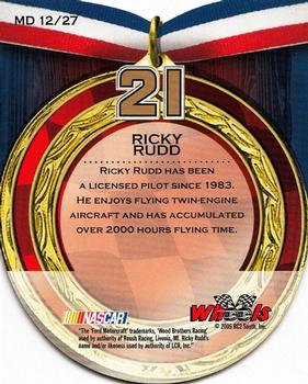 2005 Wheels American Thunder - Medallion #MD 12 Ricky Rudd Back