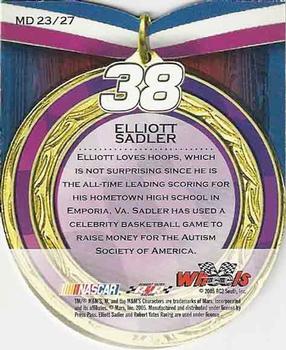 2005 Wheels American Thunder - Medallion #MD 23 Elliott Sadler Back