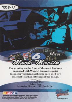 2005 Wheels American Thunder - Thunder Road #TR 3 Mark Martin Back