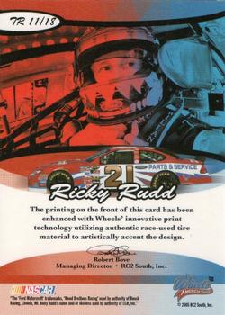 2005 Wheels American Thunder - Thunder Road #TR 11 Ricky Rudd Back